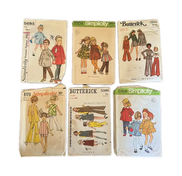Lot Of 6 Sewing Patterns