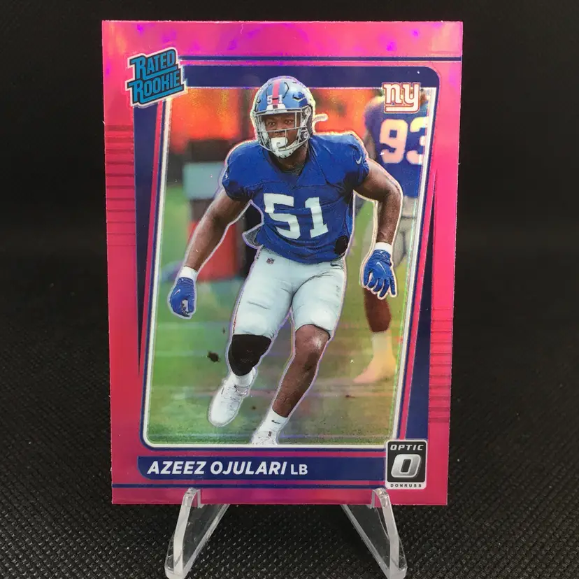 Azeez Ojulari 2021 Donruss Optic Pink Rated Rookie (RC) #273 - New York Giants
