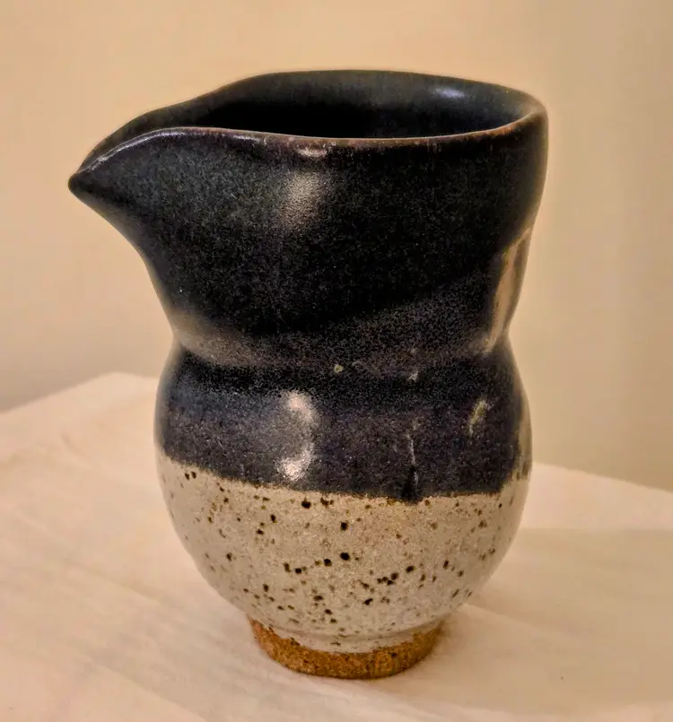 Stonewear Pottery Small Pitcher Creamer/Syrup Caraffe 4oz