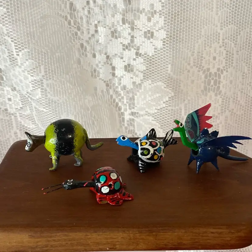 Set Of 4 Weirdo Bobble Head Creatures