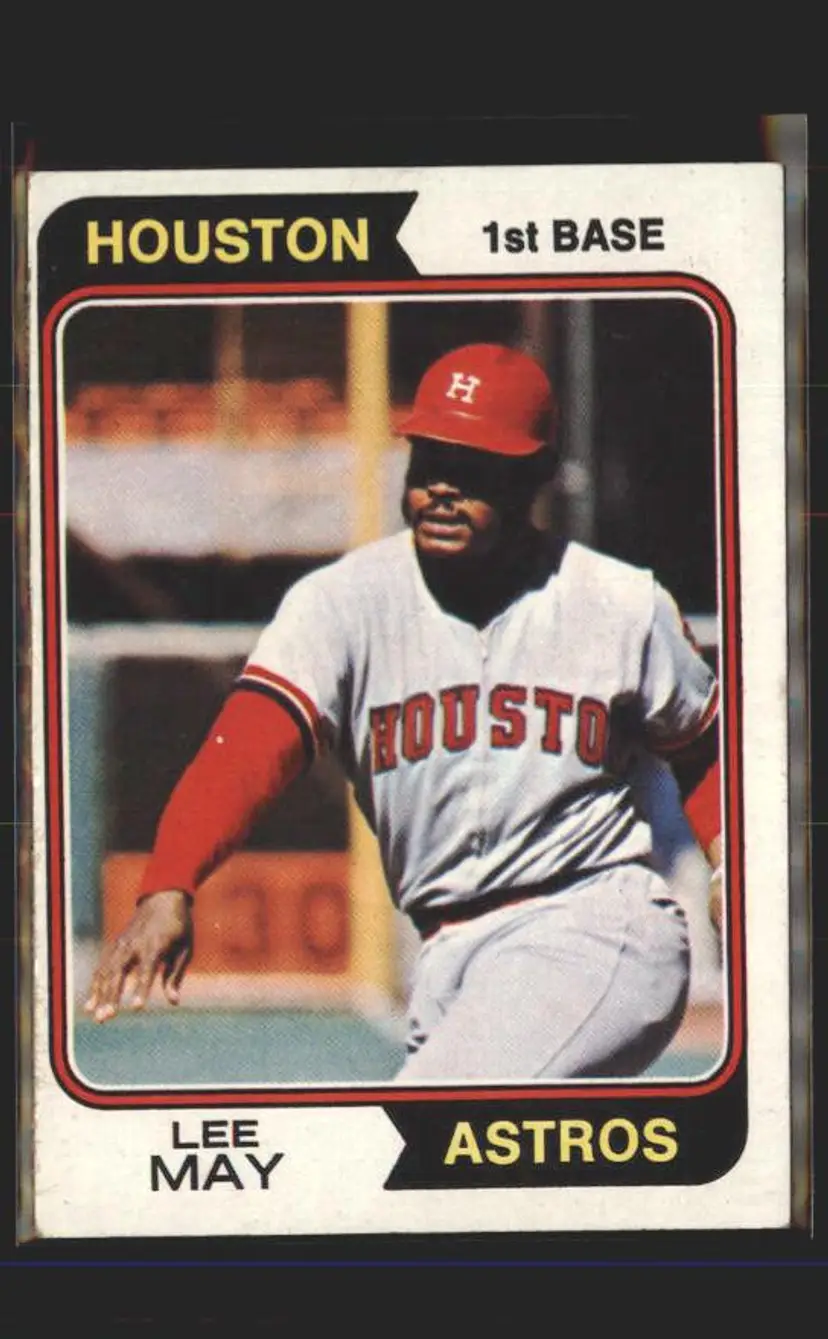 1974 Topps #500 Lee May - (pk5) - Houston Astros