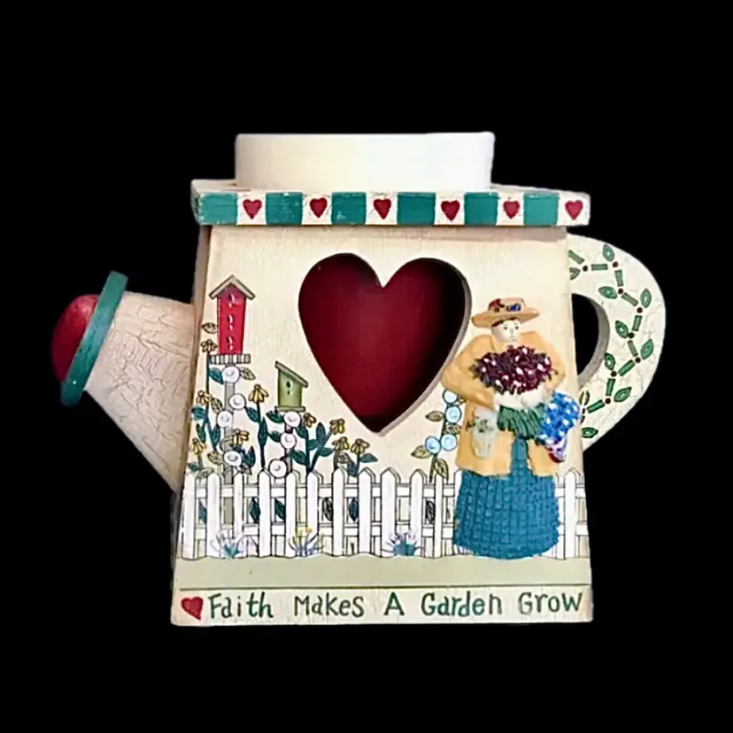 Deb Strain Faith Makes A Garden Grow Planter Watering Can Style Rustic Farmhouse