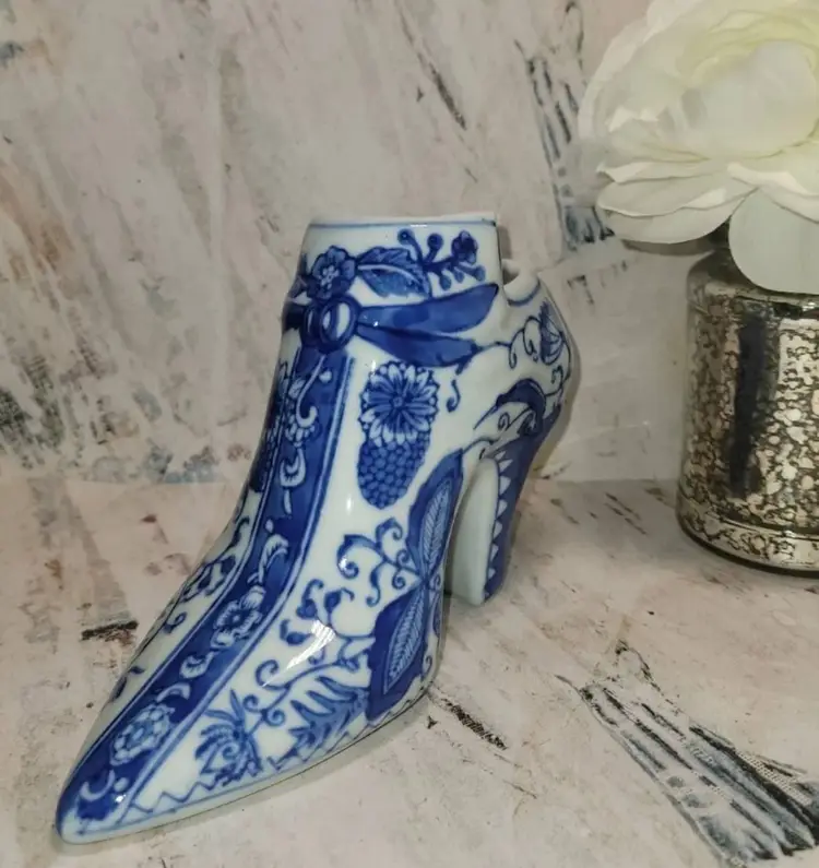 Vtg Baum Bros Styles Eyes Ceramic Shoe Boot  • Planter/Trinket/Paperweight