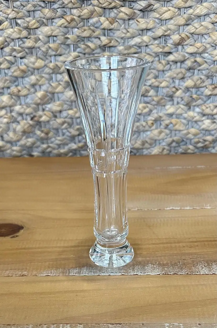Elegant Vintage Clear Crystal Waterford Glenmore Bud Vase