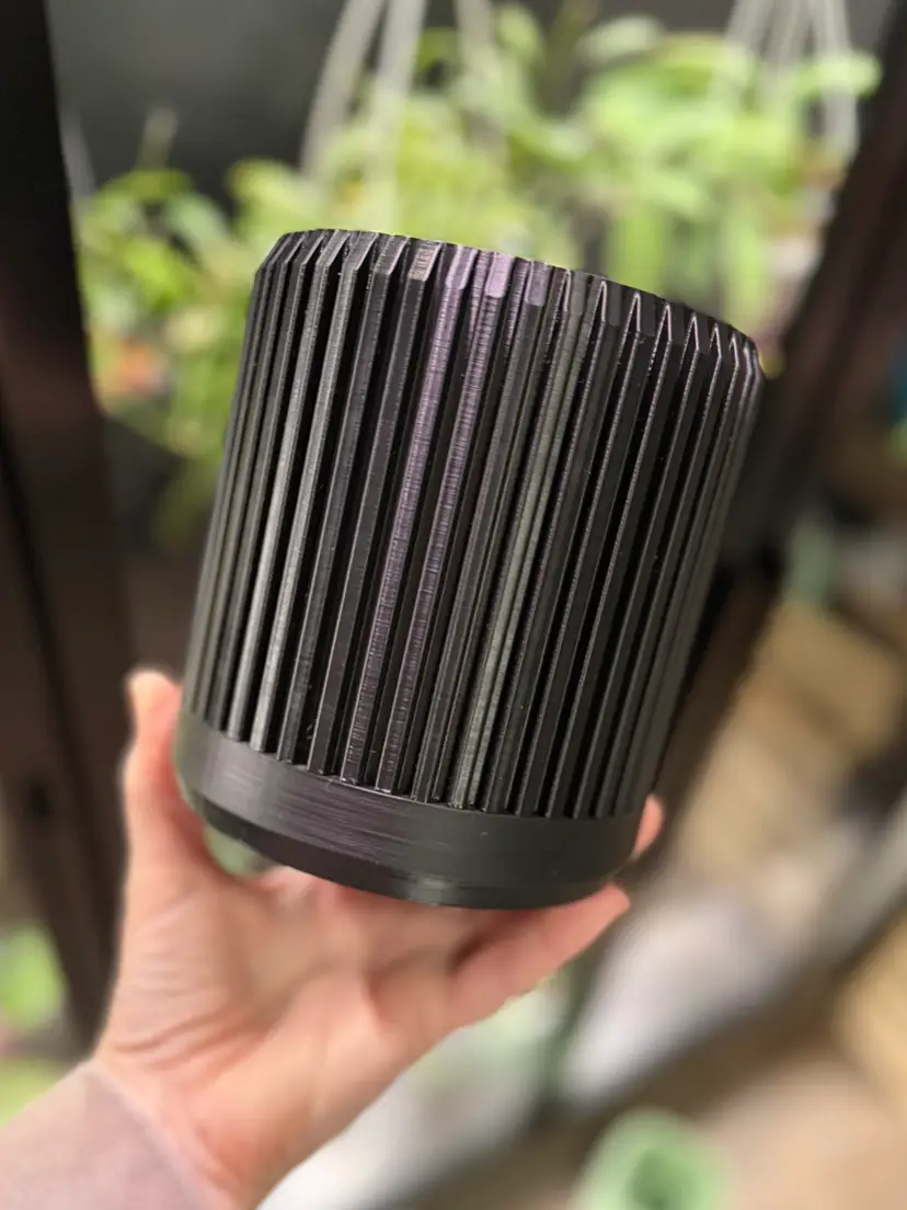 #28 3D printed pot with drainage tray 4 x 5