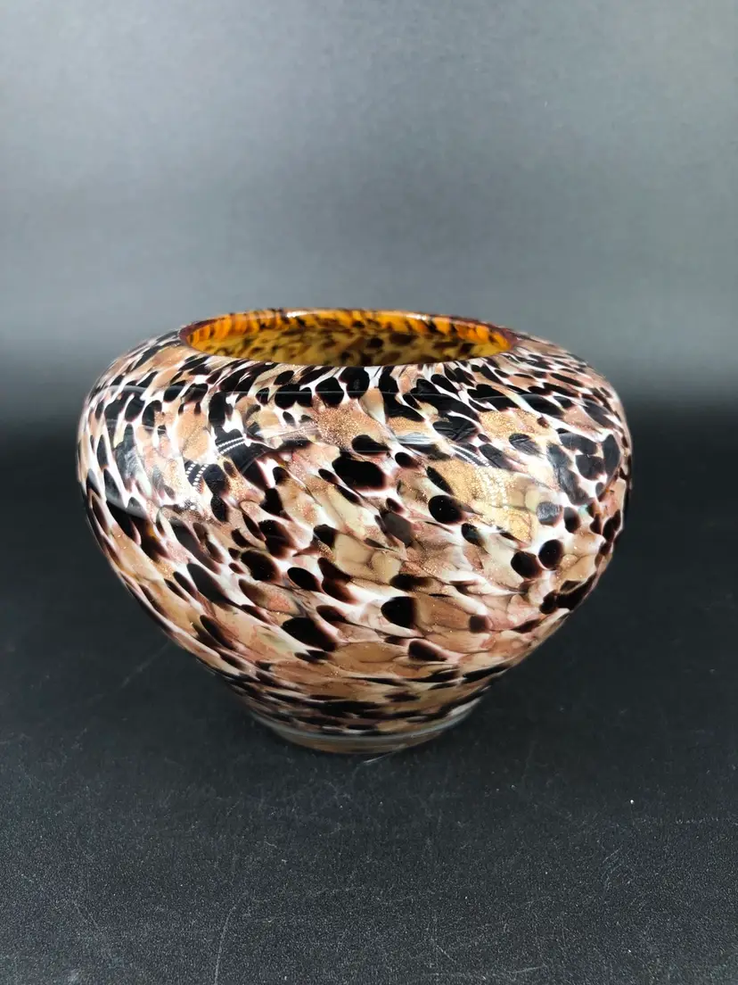 Murano Art Glass with Aventurine Vase