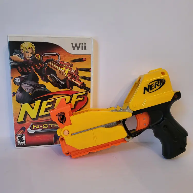 Nerf N Strike Game (Nintendo Wii, 2008) Nerf Gun Controller Instruction Booklet
