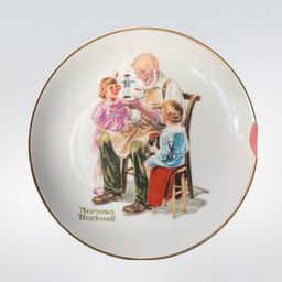 Norman Rockwell Wall Plate The Toy Maker