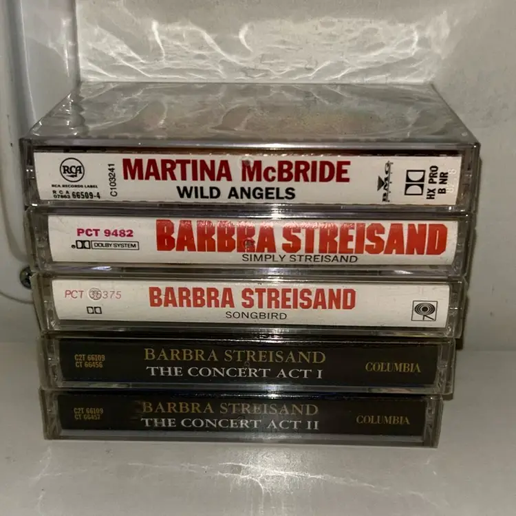 Lot Of 5 Cassette Tapes, Sealed, See Pictures And Description