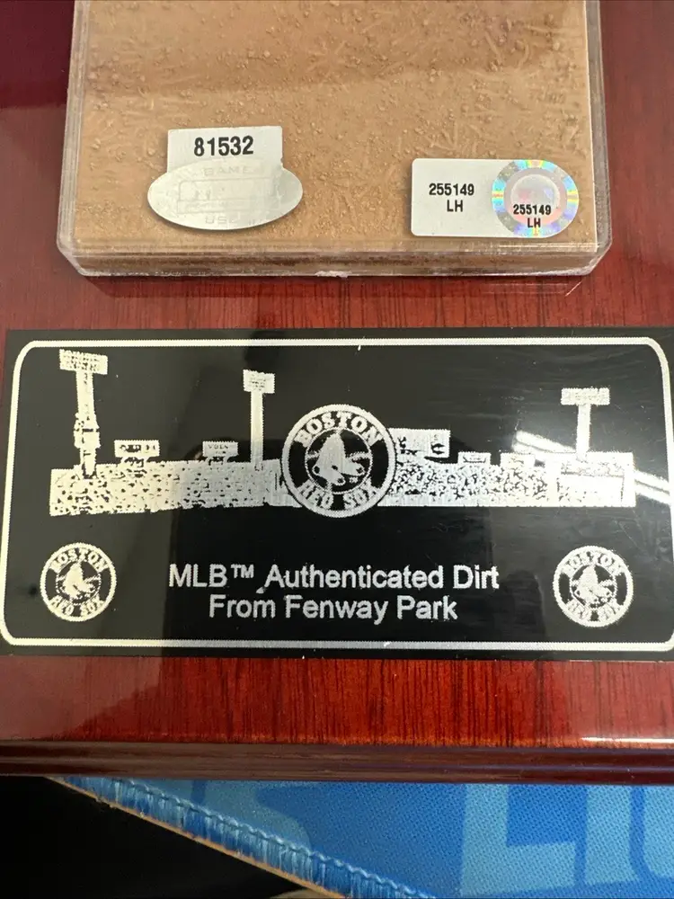 Fenway Park Boston Red Sox Authentic Dirt From Infield # Hologram From MLB