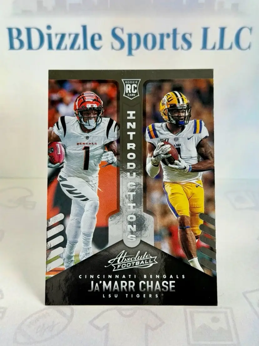 2021 Panini Absolute Ja'Marr Chase Introductions #INT-5 RC