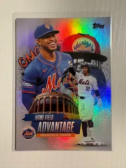 2025 Topps Series 1 Francisco Lindor Home Field Advantage New York Mets