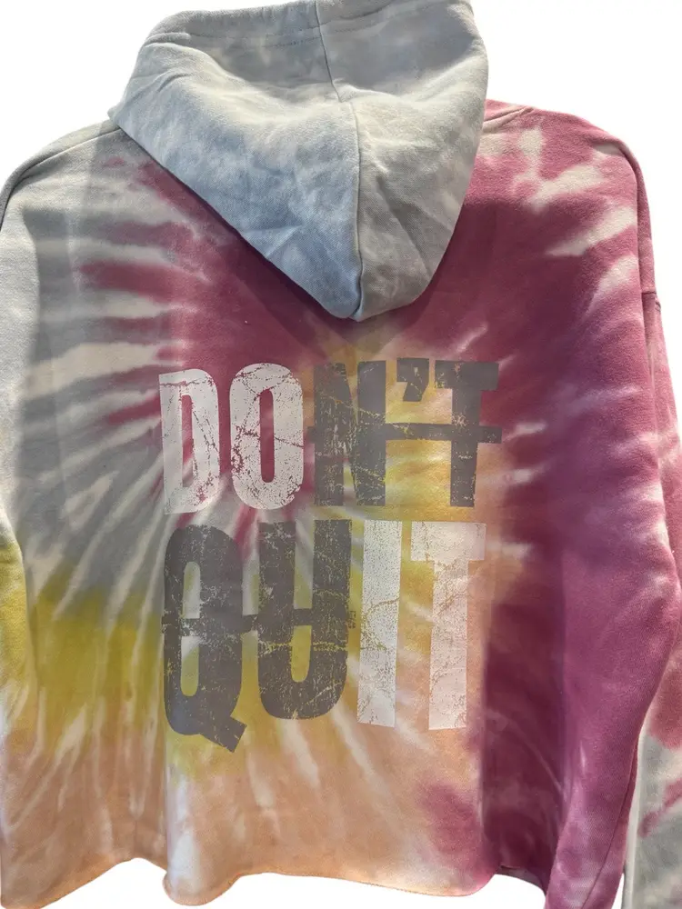 DOn't quIT Sunbirst Women's Cropped Hoodie