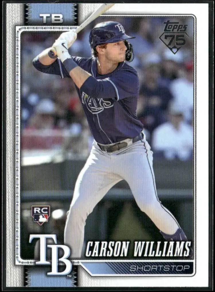 Carson Williams 2026 Topps 75th Anniversary Rookie Card