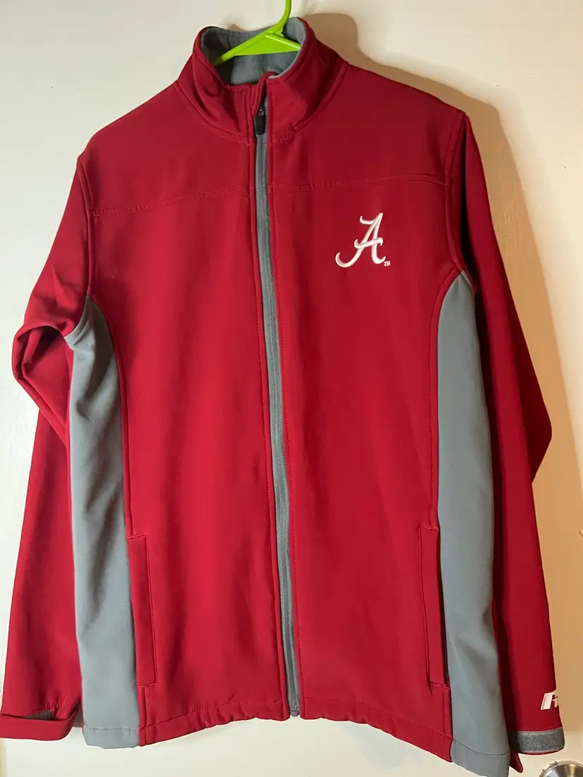 Alabama Crimson Tide Russell Full Zip Size Small Jacket
