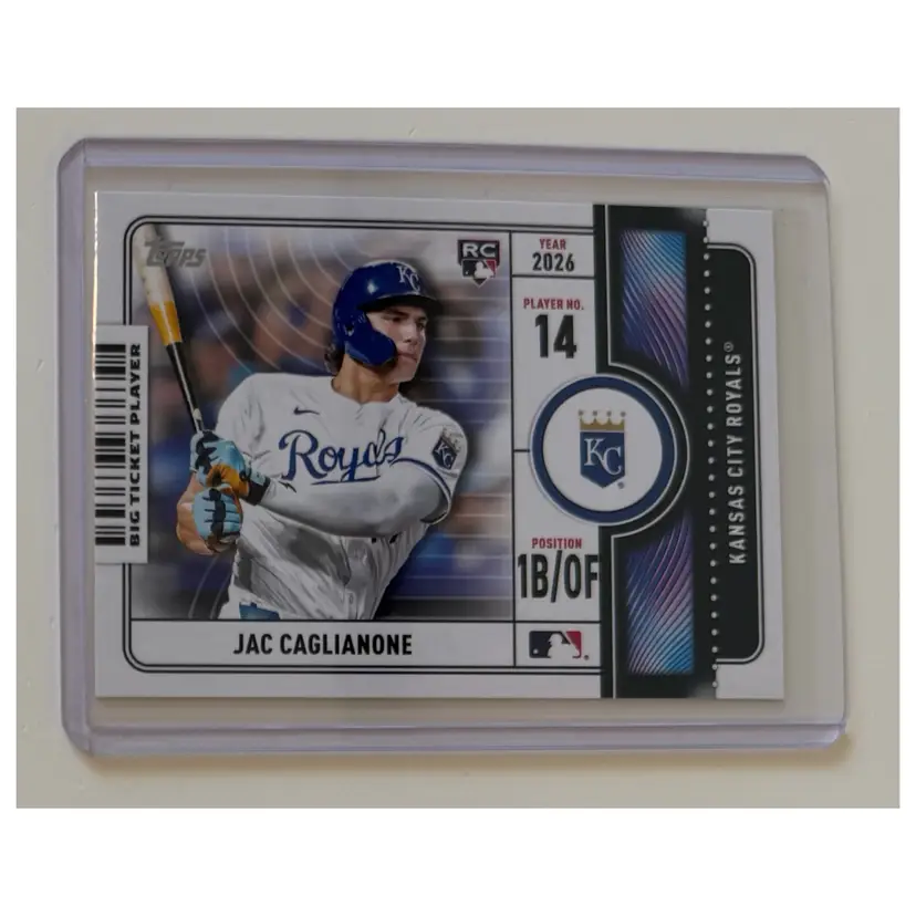 Jac Caglianone RC Big Ticket Players Kansas City Royals