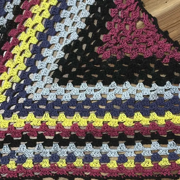 Multicolor Crochet Shawl- Handmade