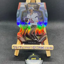 Tom Brady 2022 Select Silver Premier Die-Cut Tampa Bay Buccaneers