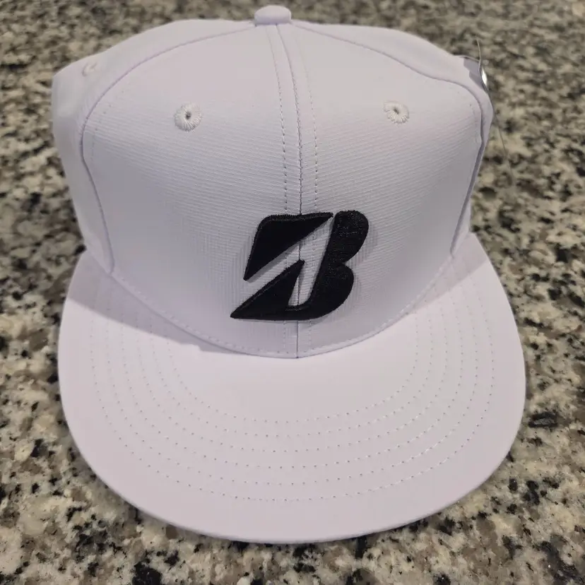 Bridgestone Golf White Snapback Hat NWT