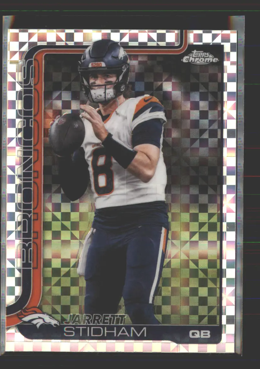 Jarrett Stidham 2025 Topps Chrome X-Fractor #89 - (142) - Denver Broncos