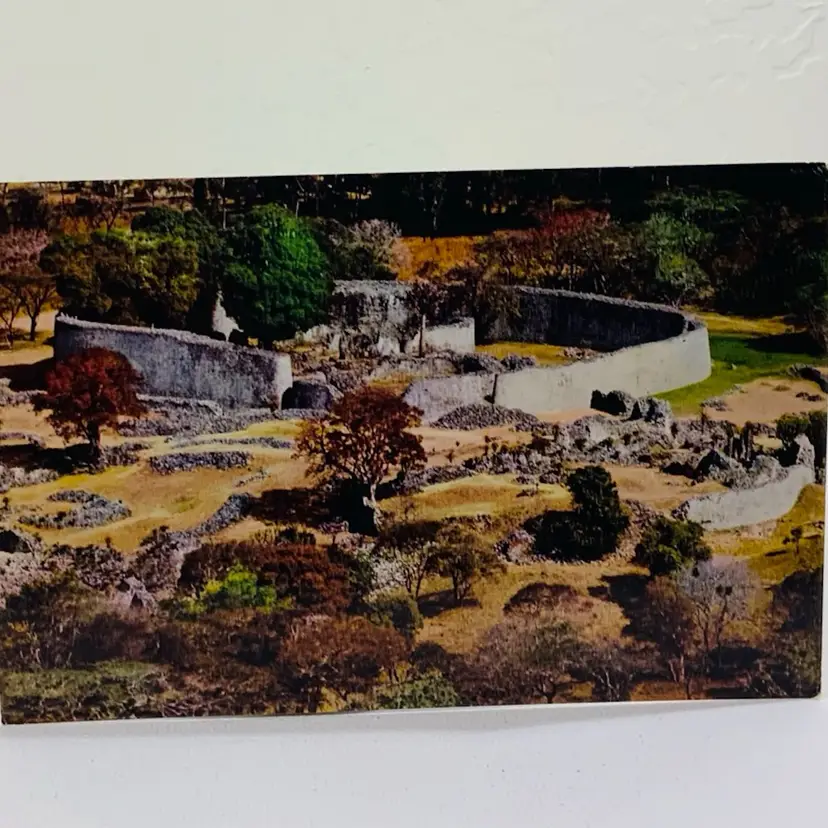 Vintage Zimbabwe Ruins,  Rhodesia A View Of The Temple Of Acropolis Postcard PS9