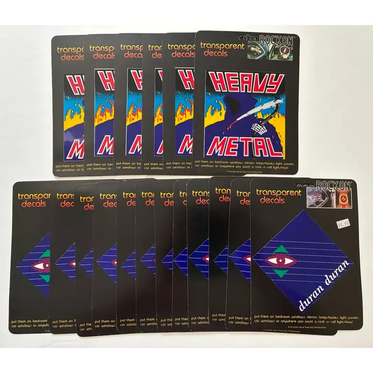 Lot Of Transparent Decals~NOS