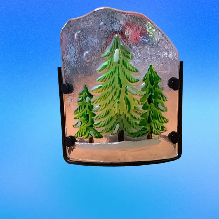 Fuse, Glass Christmas Tree, Tea, Light Holder