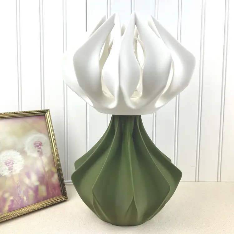 Lotus Inspired Table Lamp, Bloom Table Lamp, Desk Lamp and Shade, Bedside Lamp, Bold Unique Modern Design