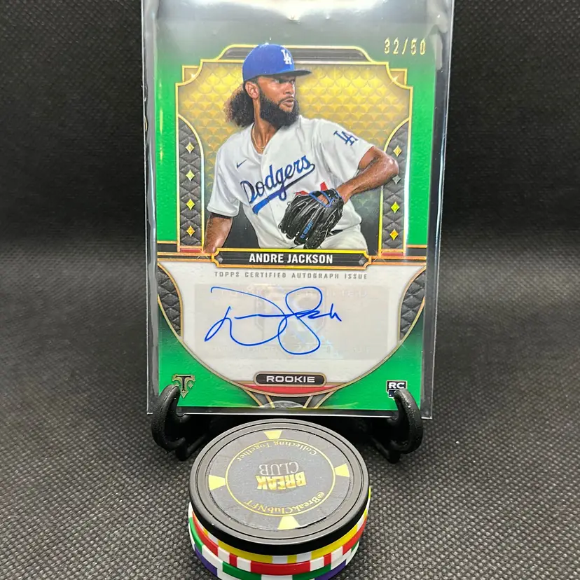 Andre Jackson 2022 Triple Threads RC Auto /50 Los Angeles Dodgers 