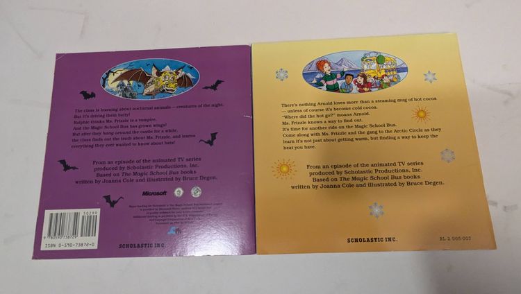 The Magic School Bus 2 Book Lot - Going Batty, In the Arctic