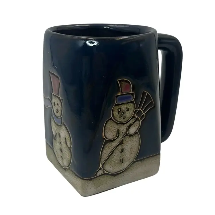 Mara Mug Snowman! 4.5” x 3” (4.5” w Handle)