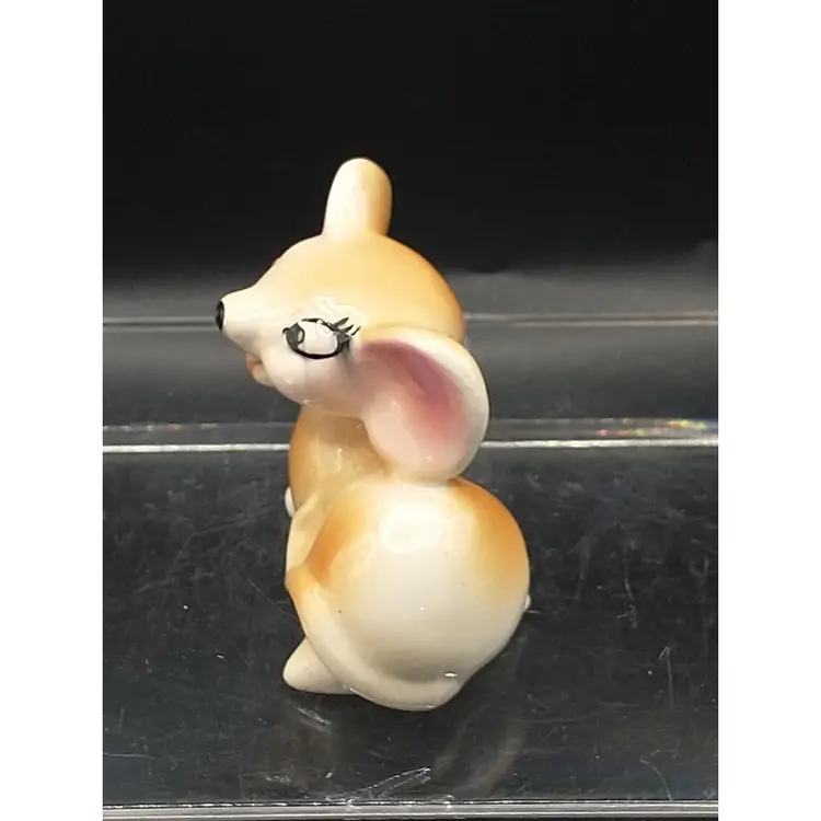 Vintage Rare Mouse Figurine Wide Eyes Big Ears Japan