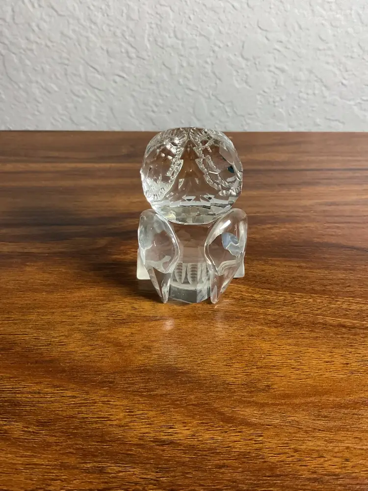 Crystal Mini Owl Figurine Paperweight