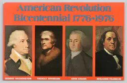 Postcard Founding Fathers of the American Revolution Bicentennial 1779-1976 - 20627