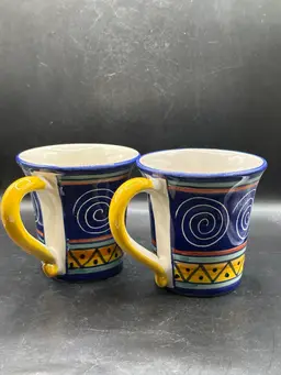 2-Pier 1 Italian Swirl Mug 6143084