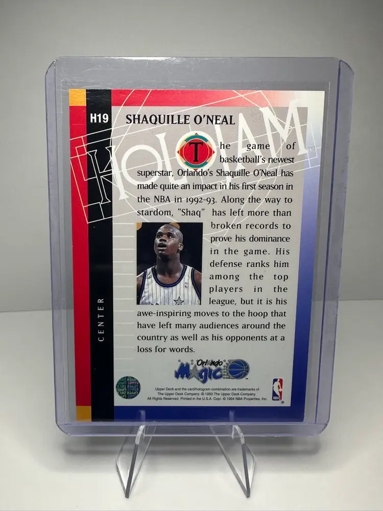 1993-94 UD Upper Deck SHAQUILLE ONEAL Holojam #H19 Orlando Magic. Holo