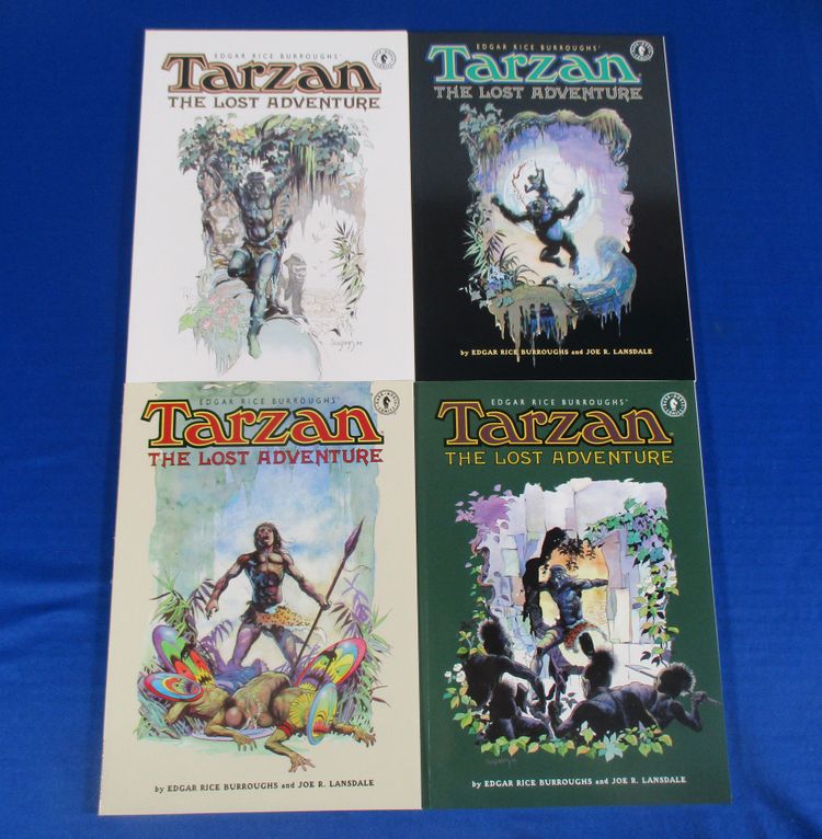 Tarzan the Lost Adventure #1 2 3 4 Dark Horse Lot Set 1995 Edgar Rice Burroughs