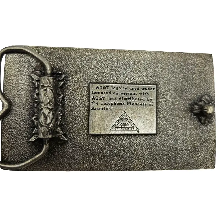 vintage AT&T Communications Company Belt Buckle