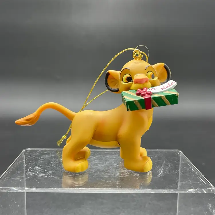 Disney Simba Christmas Ornament Grolier President's Edition The Lion King