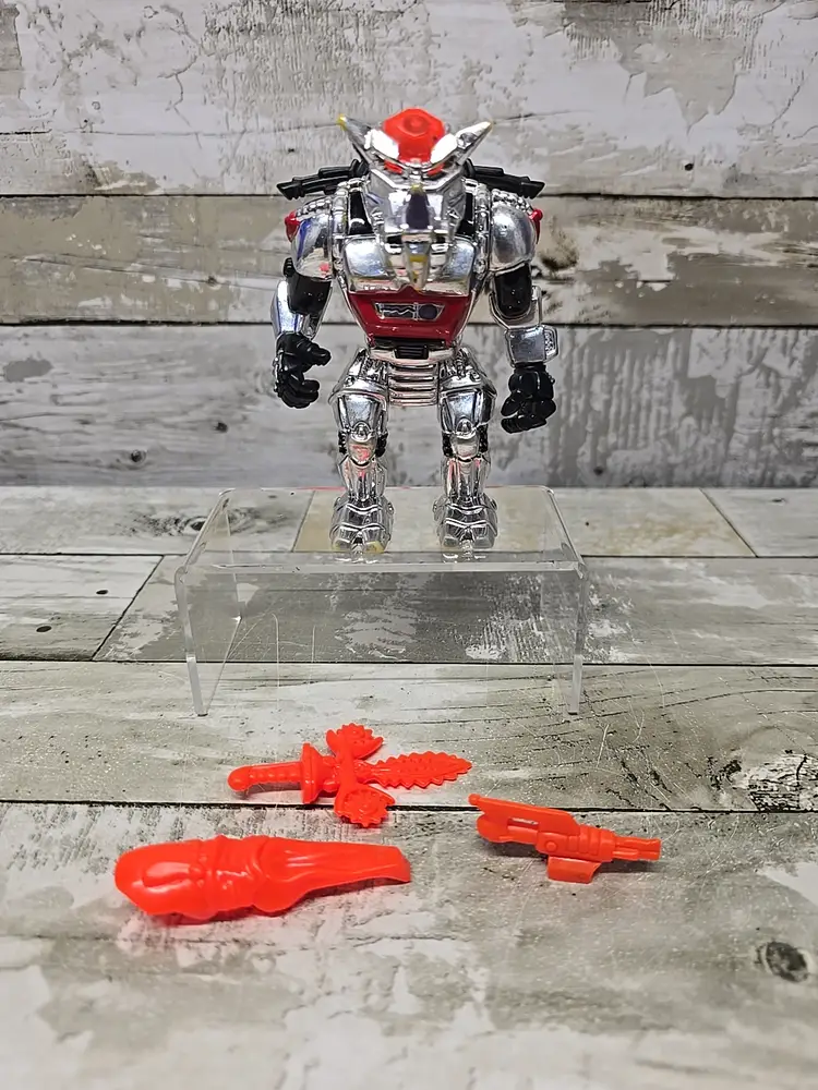 VINTAGE 1993 TMNT ROBOTIC ROCKSTEADY 100% COMPLETE RARE