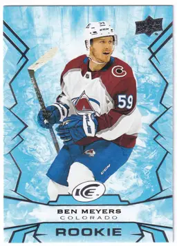 2022-23 Upper Deck Ice #132 Ben Meyers RC Colorado Avalanche Hockey Card
