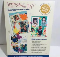 Hallmark Springtime Joys Scrapbooking Kit Stickers Paper Die Cuts Frames Borders
