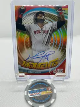 David Ortiz - 2025 Finest Moments Auto /50 Boston Red Sox