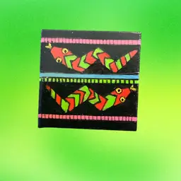 Galloping Cat Badges Wooden Brooch 1 2/4” X 1 2/4”