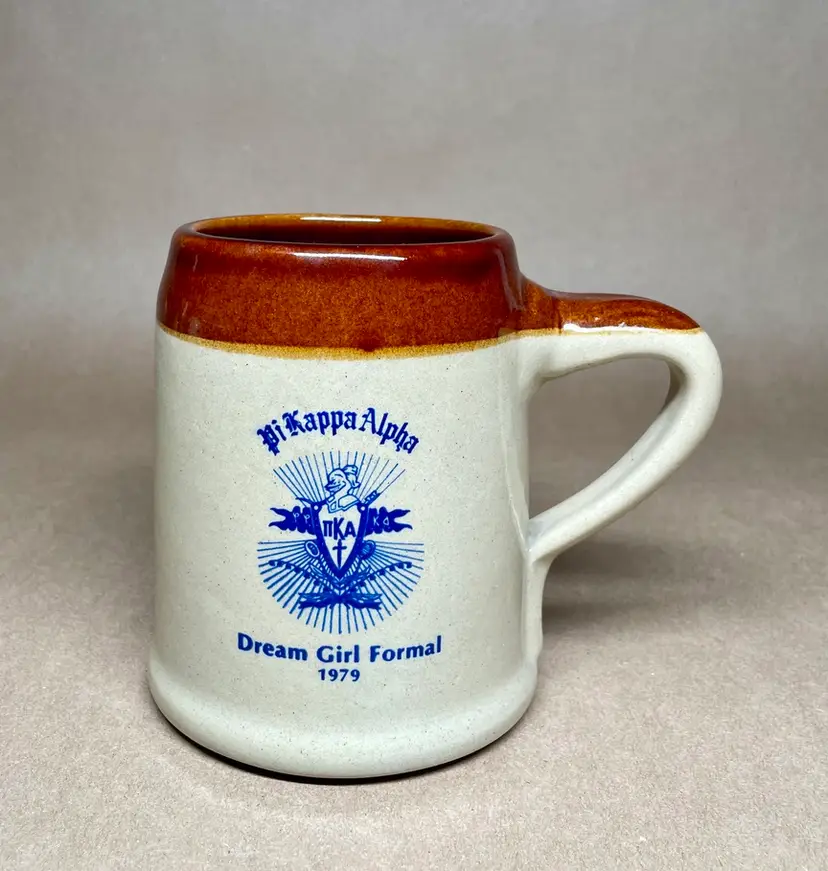 Pi Kappa Alpha Fraternity Ceramic Coffee Beer Mug Dream Girl Formal 1979 VINTAGE