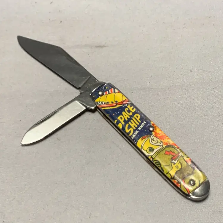 VTG 1950`S BUCK ROGERS SPACE SHIP DECODER JACK KNIFE USA