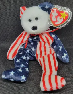 TY Beanie Baby - Spangle (White Head) - 1999