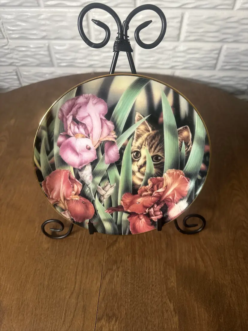 Bradford Exchange Collector Plate-Curious Kitten-Artist Signed-1993 Series-Cat