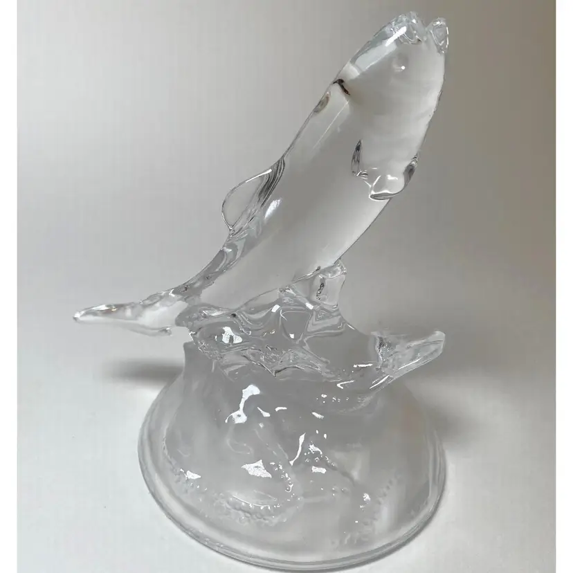Cristal D'Arques Lead Crystal Trout Fish Paperweight Figurine France 5"