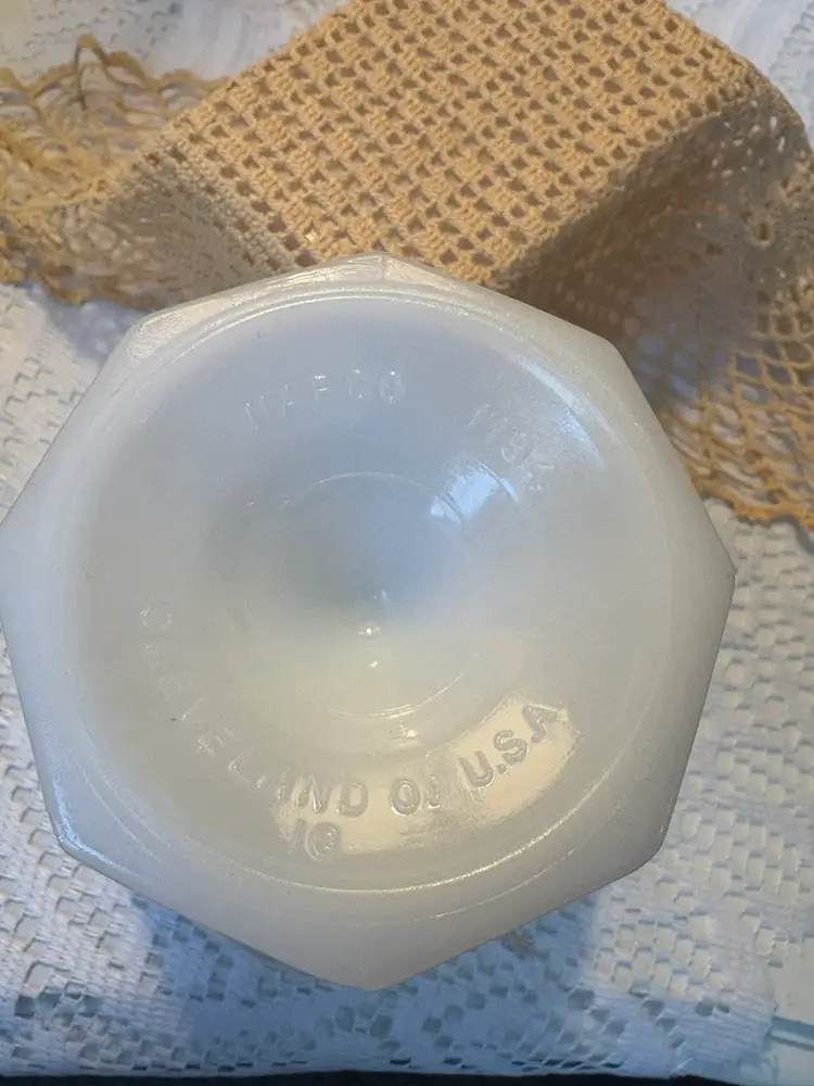 Milk Glass Pedestal Bowl
